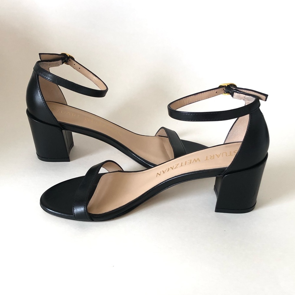 Stuart Weitzman Black Sandals - image 2